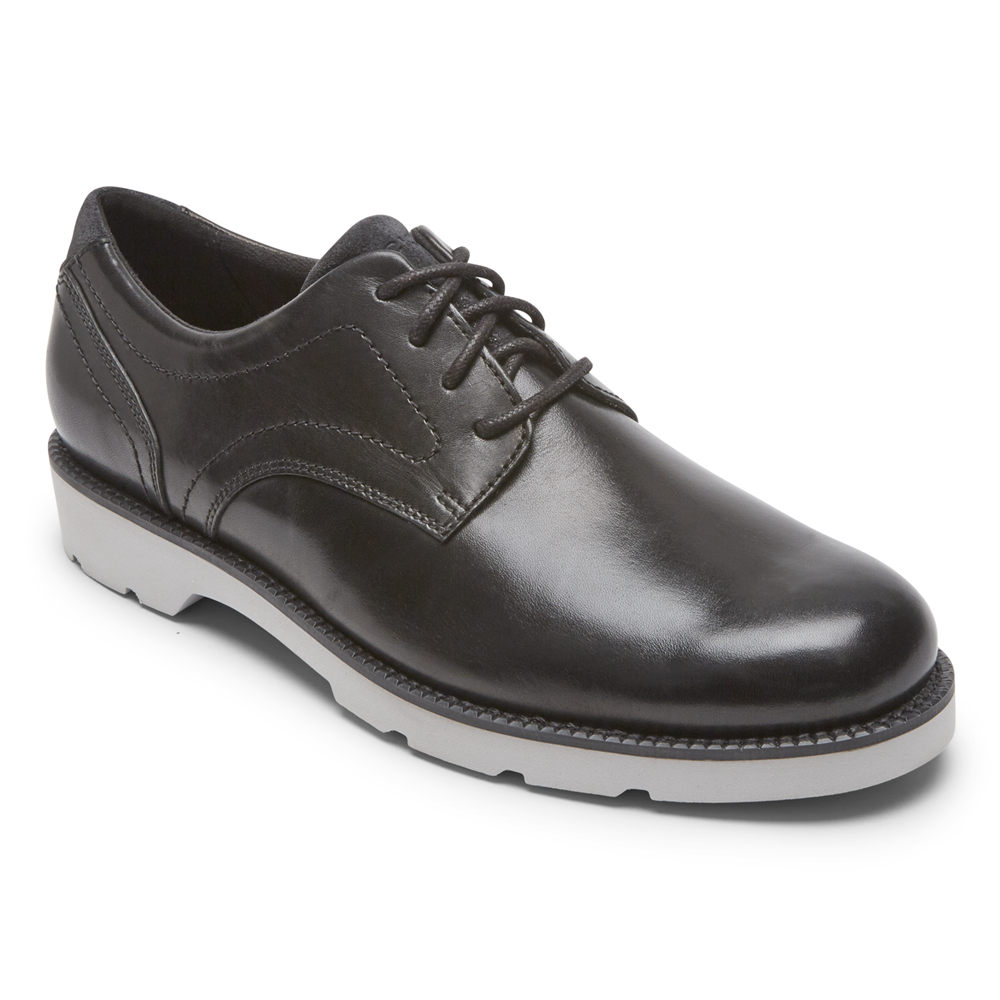 Oxfords Rockport Homem Pretas - Bradlee Plain Toe - 34716PSGO